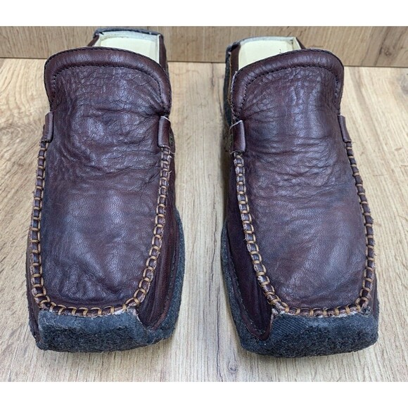 Frye Aztec Clog Crept Wedge Slides  Women’s Size 8.5 Brown Leather Square Toe - Picture 6 of 16
